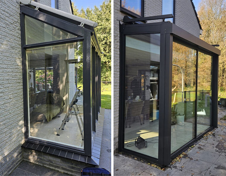 Aluminium serre als perfecte vervanging van oude houten serre